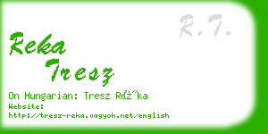 reka tresz business card